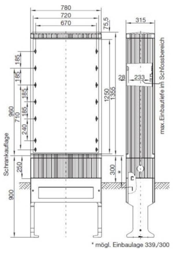 Hager ZAL83U ZAL83U Kabelverteilerschrank    Inhalt 1 St.