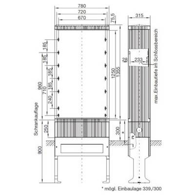 Hager ZAL83U ZAL83U Kabelverteilerschrank Inhalt 1 St.-0