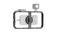 Metallrahmen für Smartphone mit Halterungen für Zubehör wie Mikrofon und Kamera. Ideal für mobile Videoaufnahmen.
