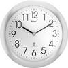 Mebus 52451 Funk Wanduhr 25 cm x 40 mm Silber