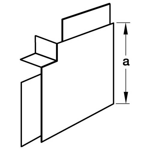 Hager M54657030 Flachwinkel (B x H) 90 mm x 60 mm 1 St. Grau