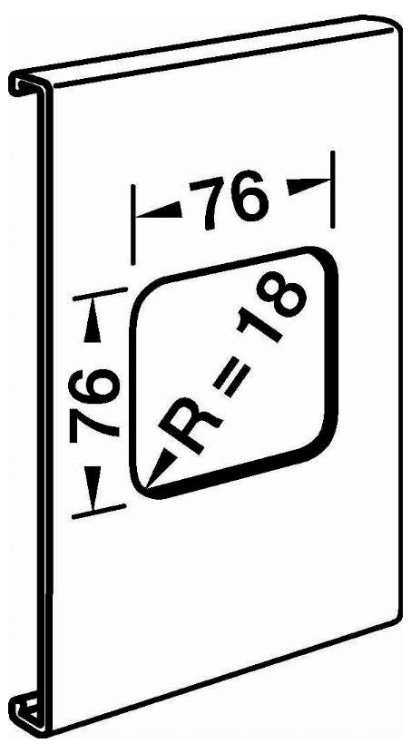 Hager R82807030 Blende 1 St. Grau