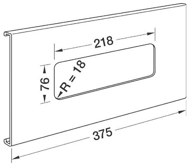 Hager R82907030 Blende 1 St. Grau