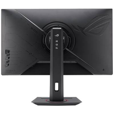 Ein Monitor mit dem Logo einer Marke auf der Rückseite. Der Bildschirm steht auf einem stabilen Standfuß.