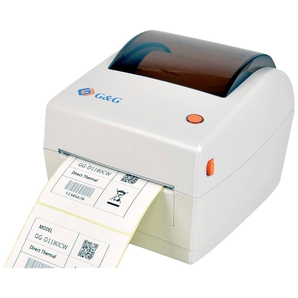 G&G GG-D1180CW Labelprinter Thermisch 203 x 203 dpi Etikettenbreedte (max.): 104 mm USB