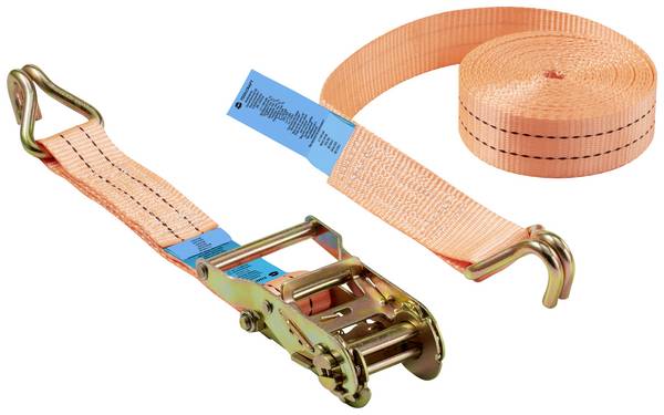TOOLCRAFT TO-9610002 Zweiteiliger Spanngurt Zugkraft LC Niederzurren (einzeln/direkt)=1000 daN (L x B) 4000 mm x 38 mm Ratsche