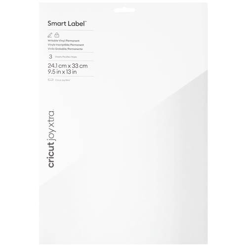 Cricut Smart Vinyl Permanent Joy Xtra Folien-Set Schnittbreite 33 cm Weiß