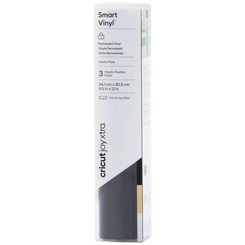 Cricut Smart Vinyl Permanent Joy Xtra Folien-Set Schnittbreite 30.5 cm Schwarz, Gold, Silber