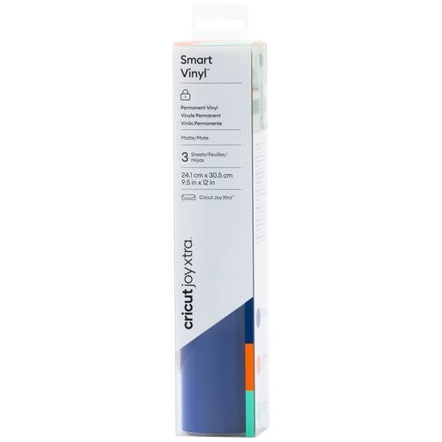 Cricut Smart Vinyl Permanent Joy Xtra Folien-Set Schnittbreite 30.5 cm Blau, Orange, Minze