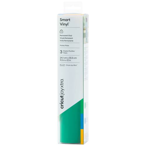 Cricut Smart Vinyl Permanent Joy Xtra Folien-Set Schnittbreite 30.5 cm Grasgrün, Meerblau, Mais