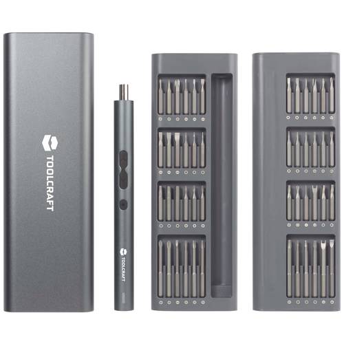 TOOLCRAFT TO-9610278 E-Schraubendreher 3.7 V 350 mAh Lithium inkl. Ladekabel, inkl. Aufbewahrungsbox