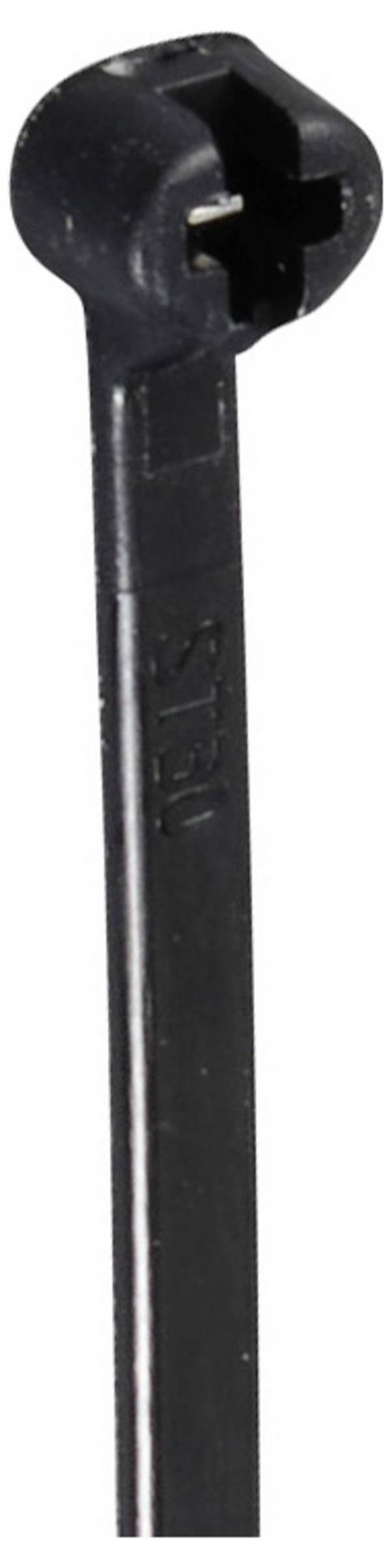 TRU COMPONENTS TC-12814184 Kabelbinder 100 mm 3 mm Schwarz mit Metallzunge, UV-Witterungsstabil 100 St.