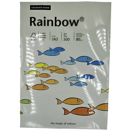 Rainbow 88042808 88042808 Universal Druckerpapier Kopierpapier DIN A3 80 g/m² 500 Blatt Grau