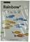 Verpackung für "Rainbow" farbiges Papier im A3-Format, 500 Blatt, 80g/m². Abgebildet sind bunte Fische. Slogan: 'the magic of colours'.