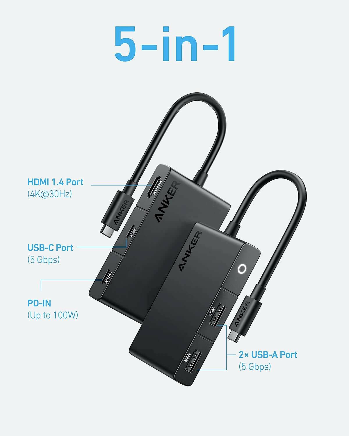 ANKER INNOVATIONS - Anker 332 - Dockingstation - USB-C - HDMI-6