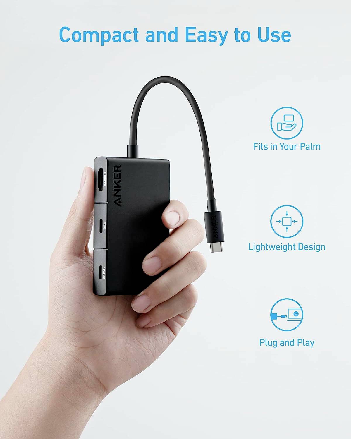 ANKER INNOVATIONS - Anker 332 - Dockingstation - USB-C - HDMI-8