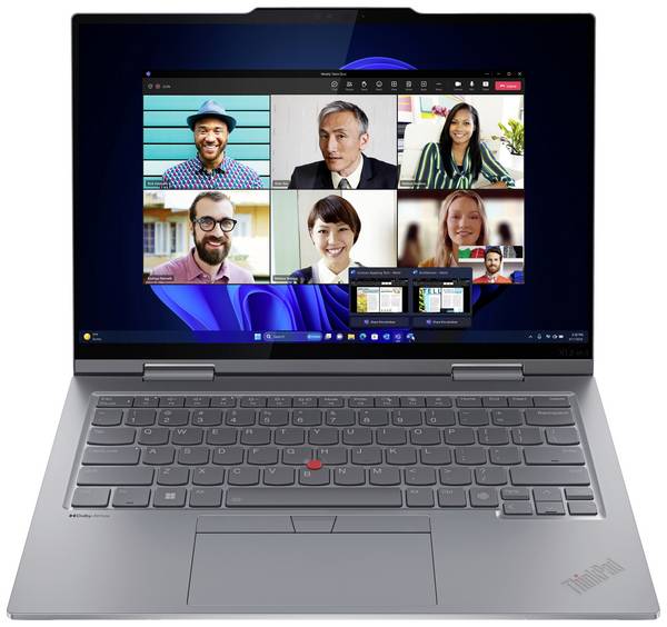 Lenovo 2-in-1 Notebook / Tablet ThinkPad X1 2-in-1 Gen 9  35.6 cm (14 Zoll) WUXGA Intel® Core™ Ultra 7 155U 16 GB RAM  512 GB SSD Deutsch, QWERTZ       Grau  21KE003RGE