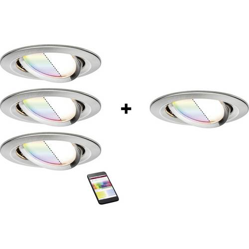 Paulmann 4064161325804 LED-Einbauleuchte 4er Set LED 20.8 W Zinkgelb