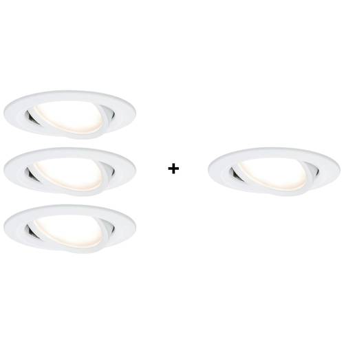 Paulmann 4064161325842 Nova Einbauleuchte 4er Set LED LED 24 W Weiß (matt)
