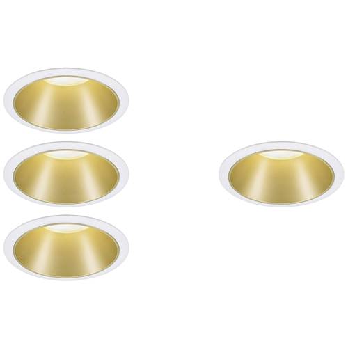 Paulmann 4064161325903 Einbauleuchte 4er Set LED 26 W Weiß, Gold