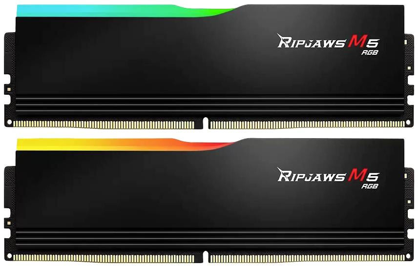 G.Skill Ripjaws M5 RGB PC-Arbeitsspeicher Kit Retail DDR5 32 GB 2 x 16 GB on-die ECC 5200 MHz 288pin DIMM CL40 F5-5200J4