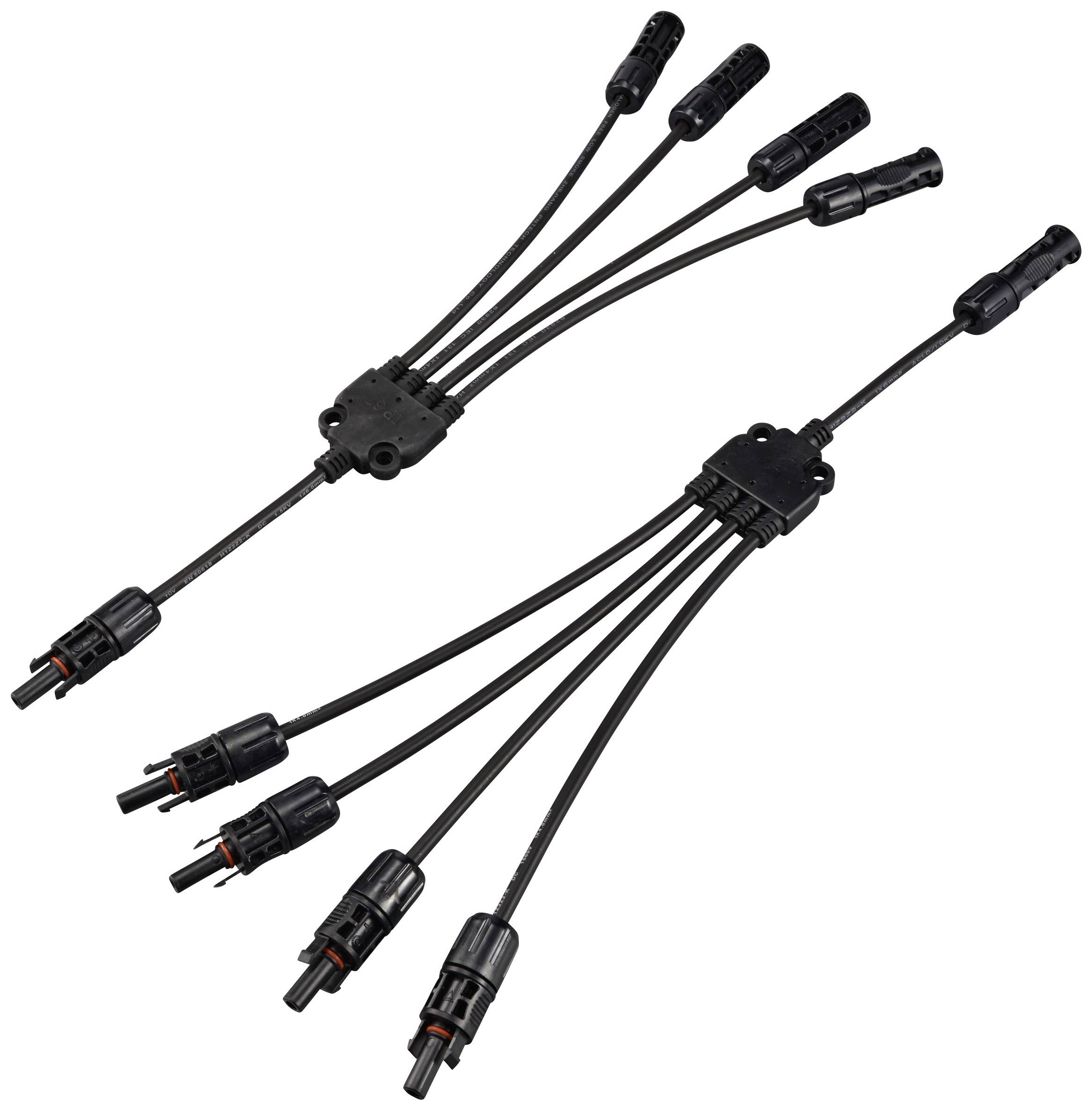 Sygonix SY-6407994 Solaranlagen Anschluss Adapterkabel Schwarz 46.5cm