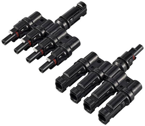 Sygonix Solaradapter T-Verbinder (4 zu 1) 1000V SY-6408002 Y-Stecker