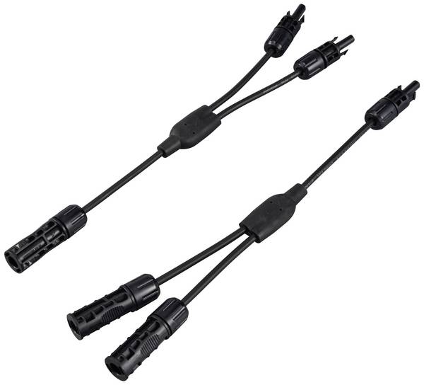 Sygonix SY-6408046 Solaranlagen Anschluss Adapterkabel  30 A Schwarz 36 cm