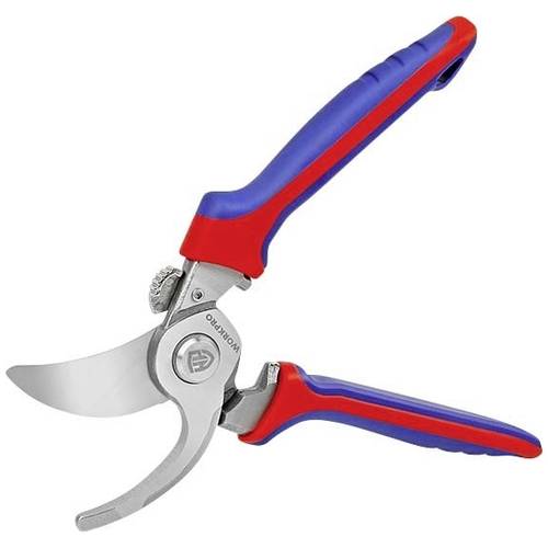 WorkPro WP332013 Bypass-Schere mit Schnitthöhenverstellung, inkl. Gras- und Strauchscherenvorsatz