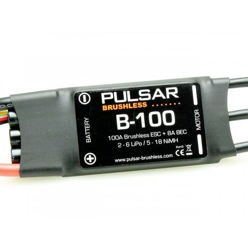 Pichler Modellbau PULSAR B-100 Automodell Brushless Fahrtregler Belastbarkeit (max. A): 120 A