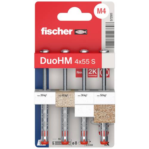 Fischer 572911 DuoHM 4x55 S PH PZ Hohlraumdübel 55 mm 4 St.
