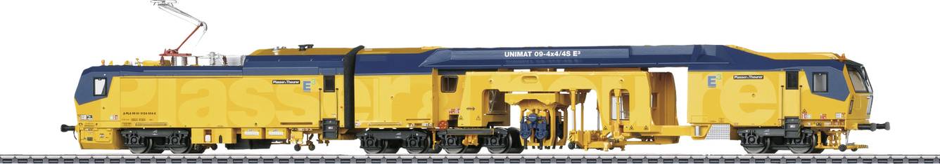 Viessmann Modelltechnik 2670 H0 Unimat 09-4x4/4S E3 spoorstopmachine van de P & T