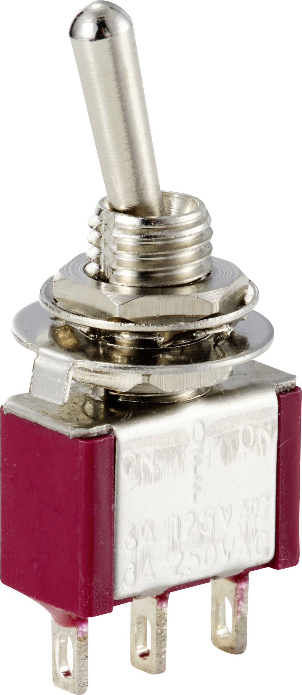 TRU COMPONENTS TC-12819604 Kippschalter 125 V/AC, 250 V/AC 6 A 1 x Ein/Aus/Ein rastend 1 St.