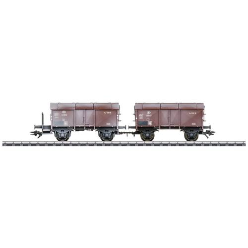 Thumbnail - Märklin 46018 H0 2er-Set Klappdeckelwagen Typ 1520 B der SNCB