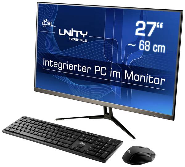 CSL Computer All-in-One PC Unity F27B-ALS  68.6 cm (27 Zoll) Full HD Intel® N N200 3.7 GHz 16 GB RAM  512 GB SSD Intel UHD Graphics     Win 11 Pro 90872