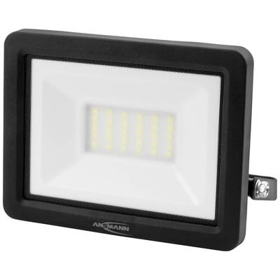 Ein rechteckiger LED-Strahler mit schwarzem Rahmen und mehreren gelben LED-Leuchten in der Mitte.