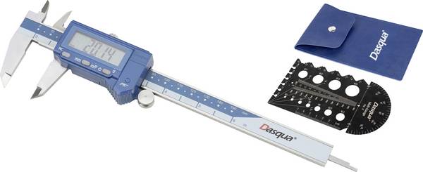 Dasqua  2015-2405 + 8511-0060 Digitaler Messschieber  150 mm IP67
