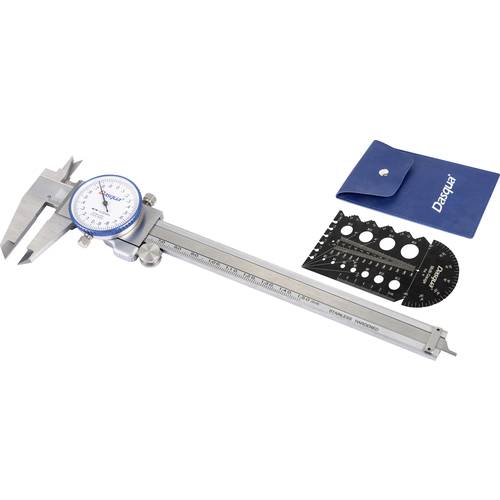 Dasqua 1331-2115 + 8511-0060 Uhrenmessschieber 150 mm