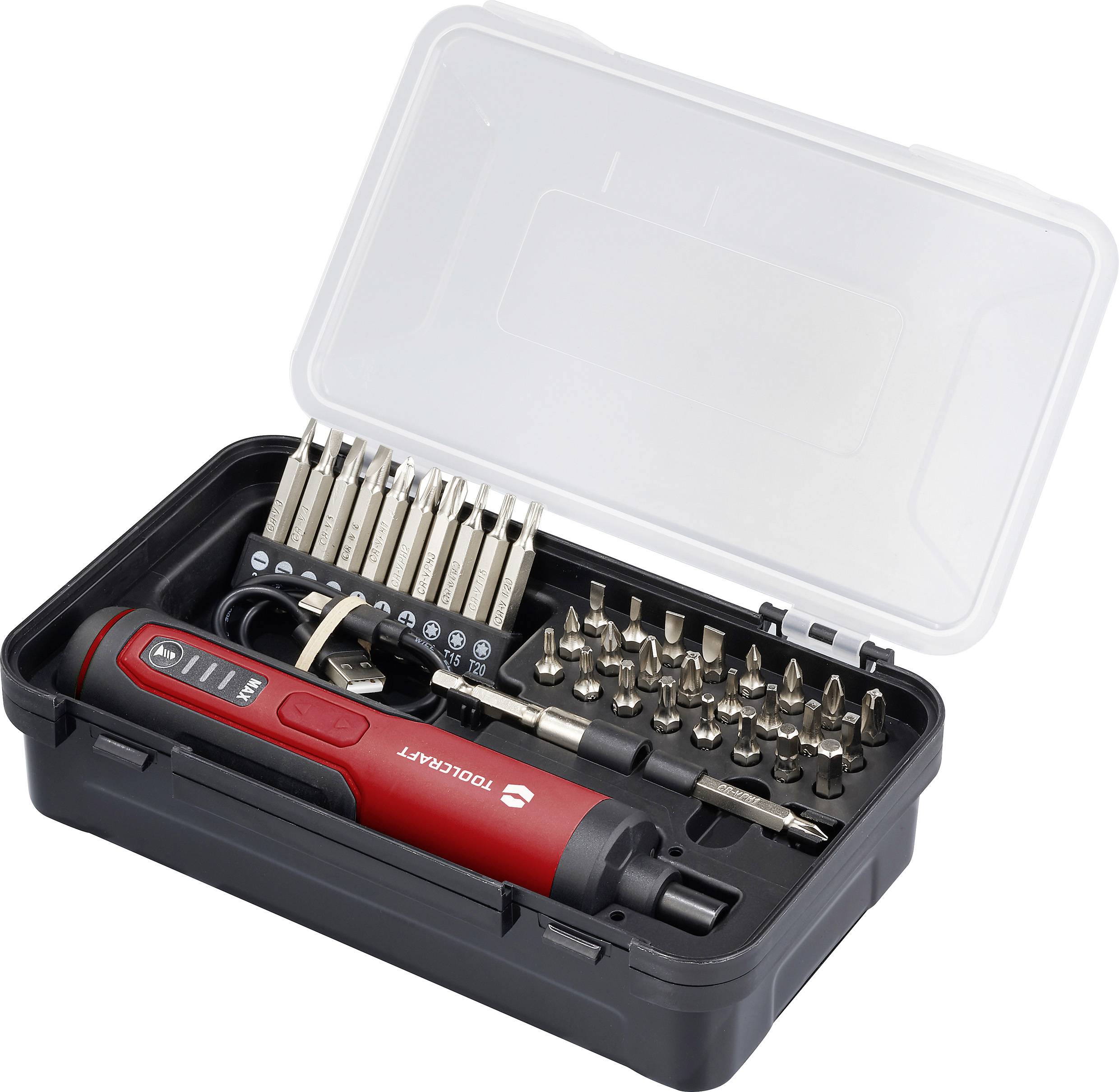 TOOLCRAFT TO-9616470 Skruvdragare batteri 3.6 V 1500 mAh Li-Ion inkl. väska