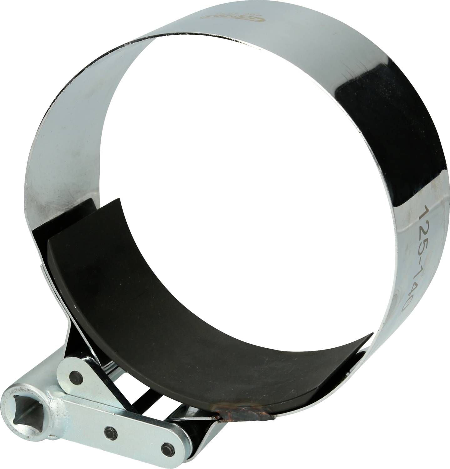 Ein metallischer Ölfilterabzieher mit verstellbarem Griff, der zum Entfernen von zylindrischen Filtern aus Autos und Maschinen verwendet wird.