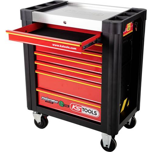 Thumbnail - KS Tools 873.0007 Werkstattwagen Stahlblech Herstellerfarbe: Schwarz, Rot