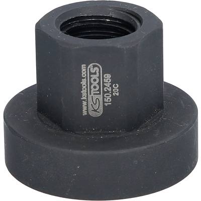 Zylinderförmiges schwarzes Werkzeugteil mit Gewinde, markiert mit 'KS TOOLS 150.2459 20C'.