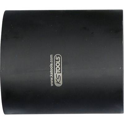 Schwarzer Werkzeugaufsatz mit dem Logo und der Website von KS Tools in der Mitte.