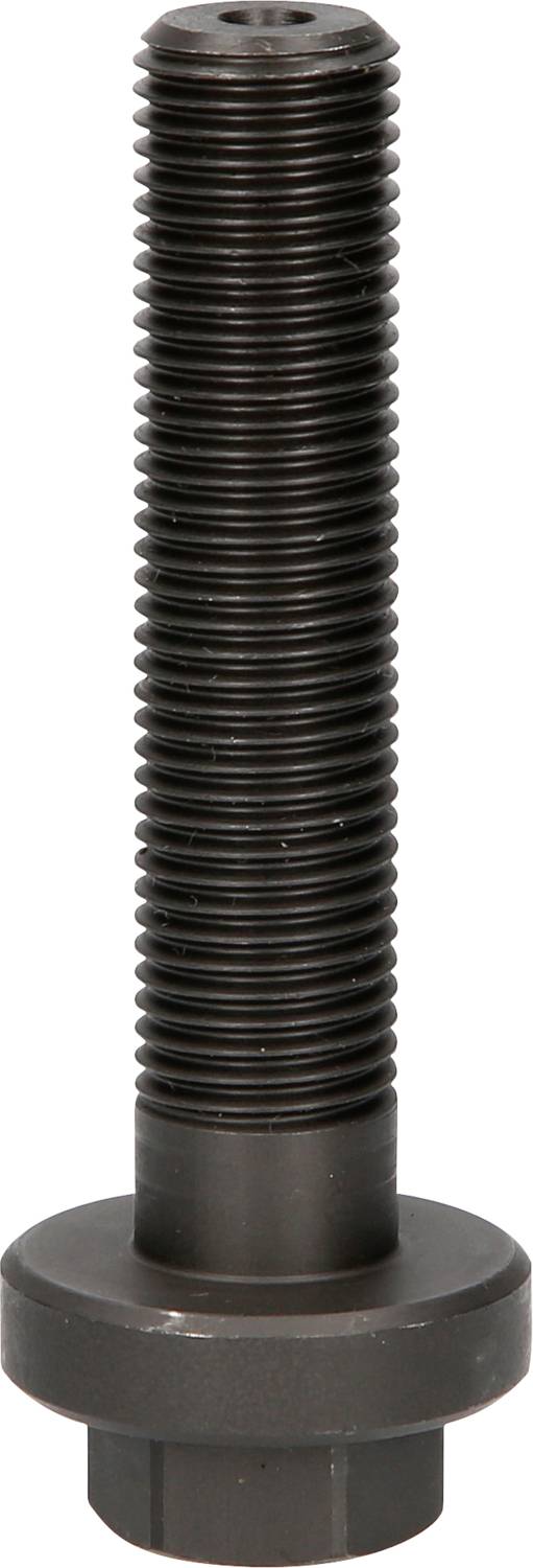 Ein schwarzer, metallischer Bolzen mit Gewinde und sechseckigem Kopf. Hauptsächlich verwendet zur Befestigung in Maschinenbauanwendungen.