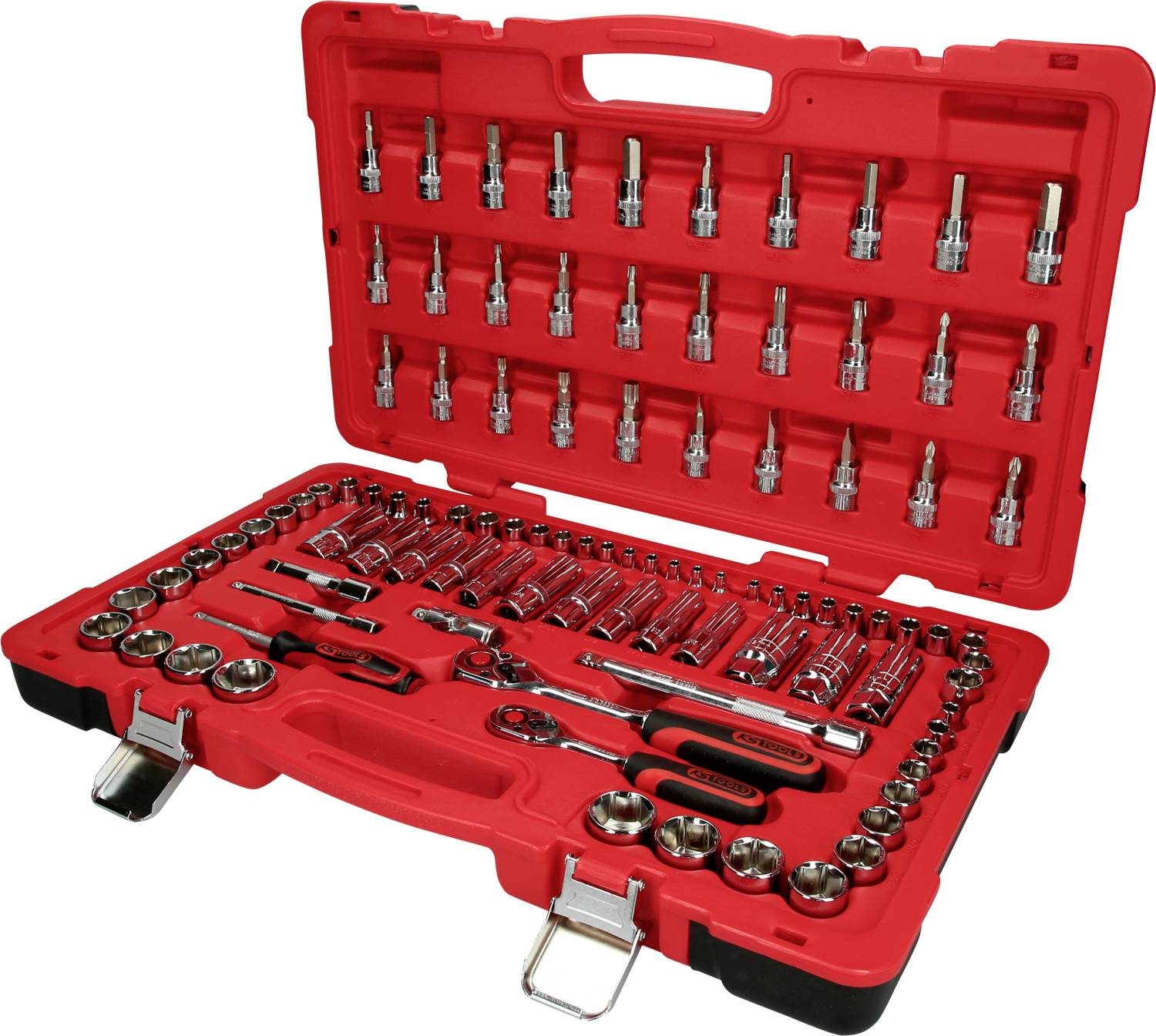 KS Tools 958.0699 1/4+3/8 CHROMEplus Steckschlüssel-Satz, 100-tlg.