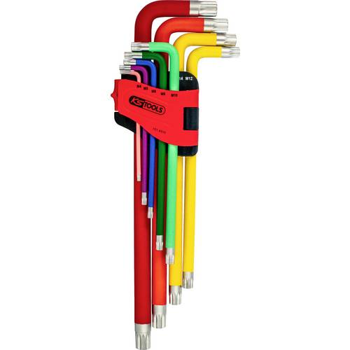 KS Tools 151.4510 XZN Winkelschraubendreher-Set 4 mm, 5 mm, 6 mm, 8 mm, 10 mm, 12 mm, 14 mm, 16 mm, 18 mm 9teilig