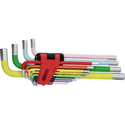 Thumbnail - KS Tools 151.4650 Innen-Sechskant Winkelschraubendreher-Set 1/16 Zoll, 5/64 Zoll, 3/32 Zoll, 1/8 Zoll, 5/32 Zoll, 3/16 Z...