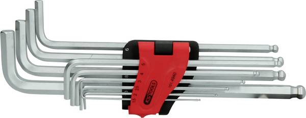 KS Tools 1514940 Innen-Sechskant Winkelschraubendreher-Set 1.5 mm, 2 mm, 2.5 mm, 3 mm, 4 mm, 5 mm, 6 mm, 7 mm, 8 mm, 10 mm 10teilig