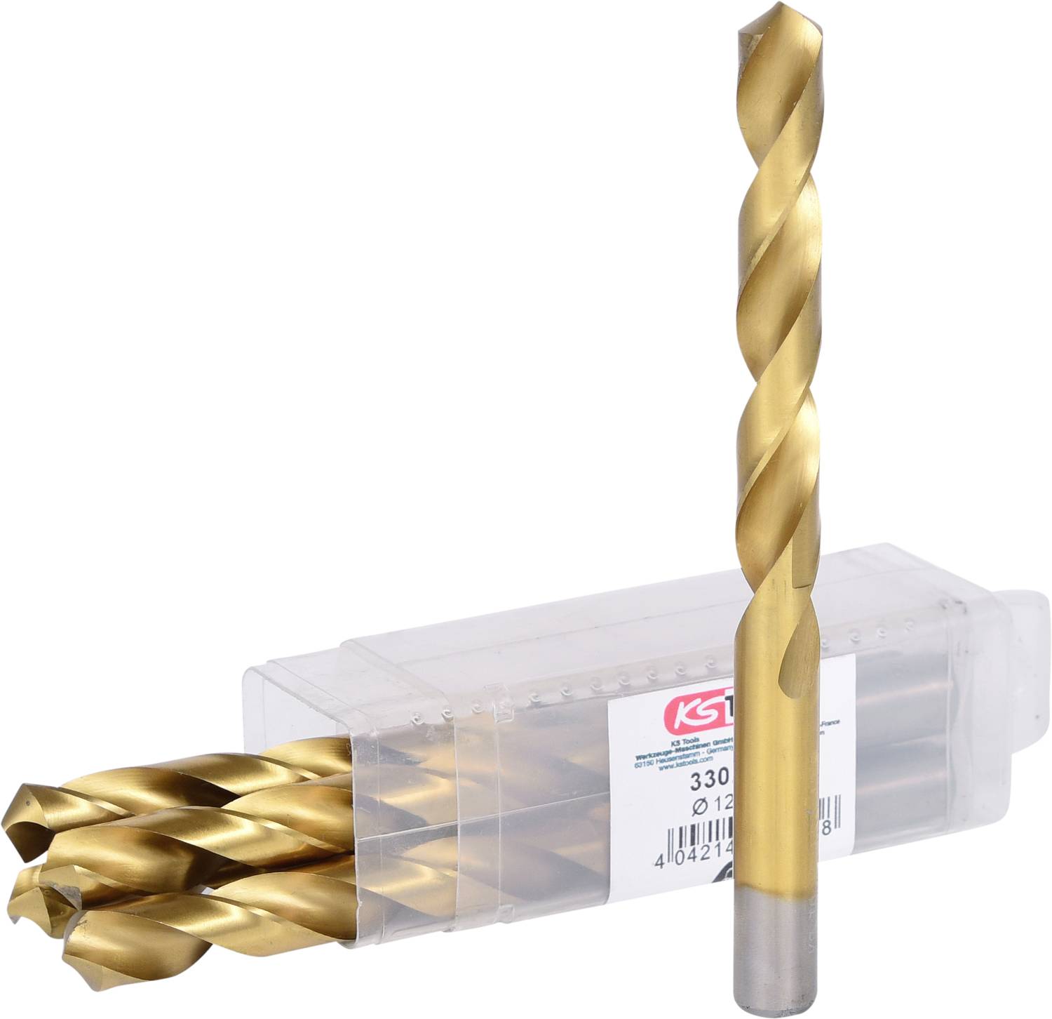 Thumbnail - KS Tools 330.4125 HSS TiN Spiralbohrer 12.5 mm DIN 338 5 St.