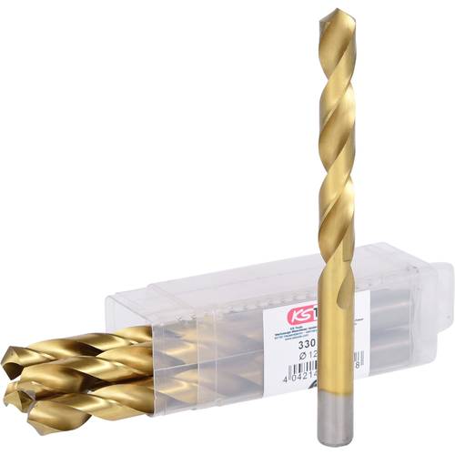 Thumbnail - KS Tools 330.4125 HSS TiN Spiralbohrer 12.5 mm DIN 338 5 St.